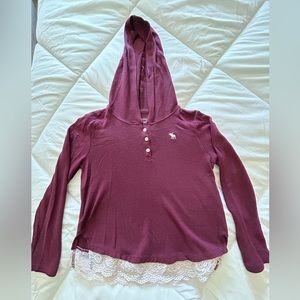 abercrombie kids hooded shirt